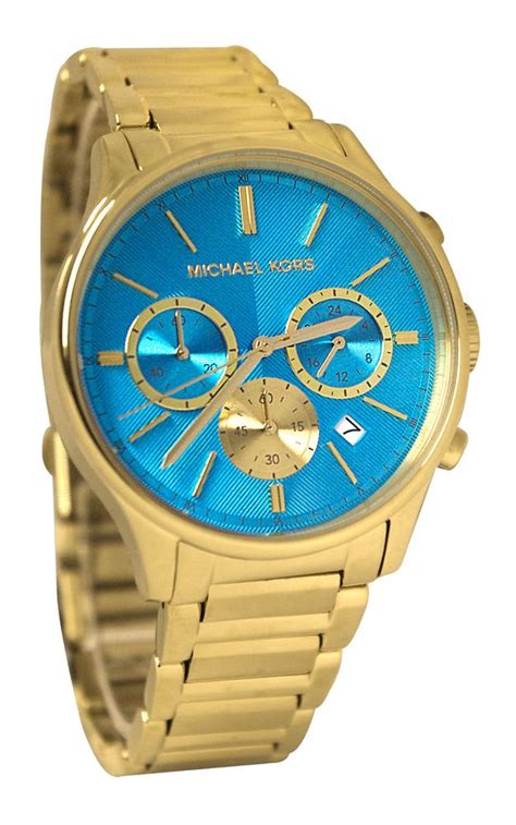 blue face michael kors watch|michael kors watch blue face.